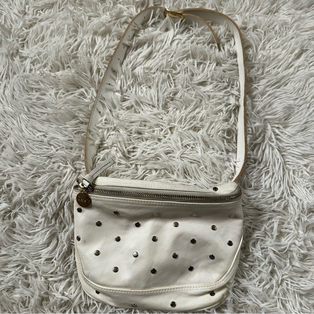 Clare V. Fanny Pack in White Studs - Picture 2 of 8